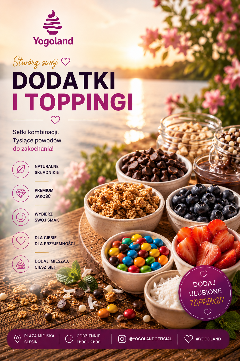 Dodatki i toppingi Yogoland Ślesin
